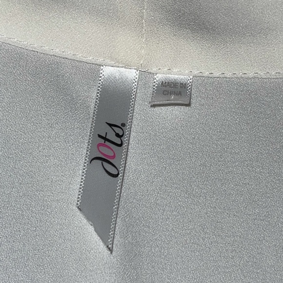 DOTS Cream Polyester Open Front Cardigan 2X - Picture 4 of 6